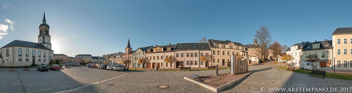 Frauenstein, Panorama Marktplatz